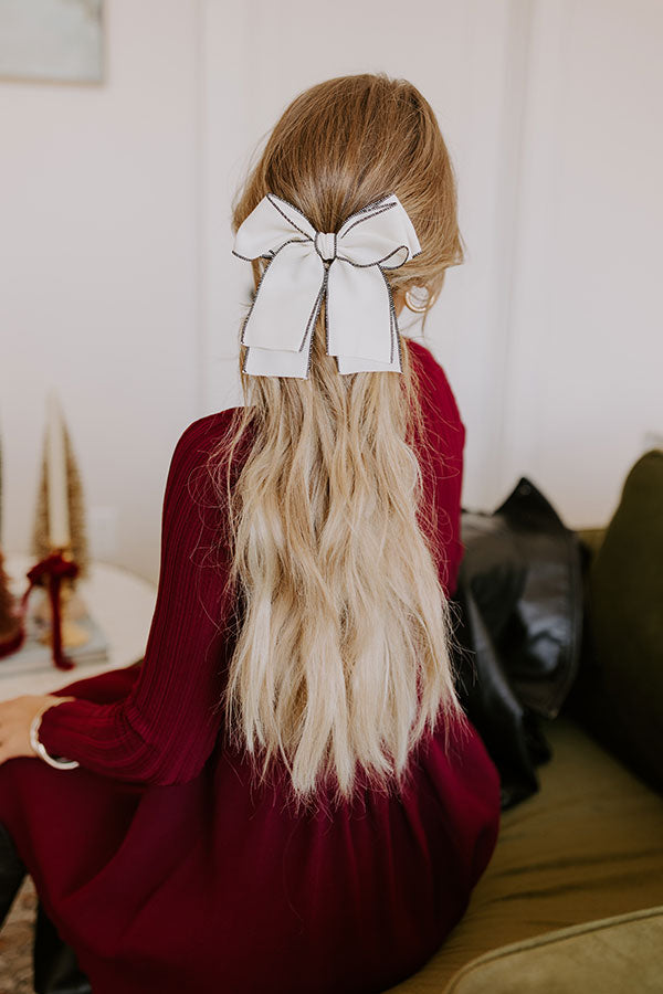 Paris Stroll Bow Hair Clip Image - 1