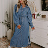 City Chic Denim Midi in Medium Wash Image - 1