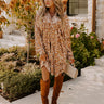 Feeling Luxurious Velvet Mini Dress in Warm Taupe Image - 1