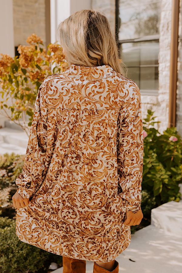 Feeling Luxurious Velvet Mini Dress in Warm Taupe Image - 3