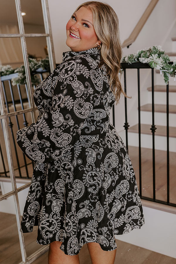 Blissful Beginnings Embroidered Mini Dress Curves Image - 3