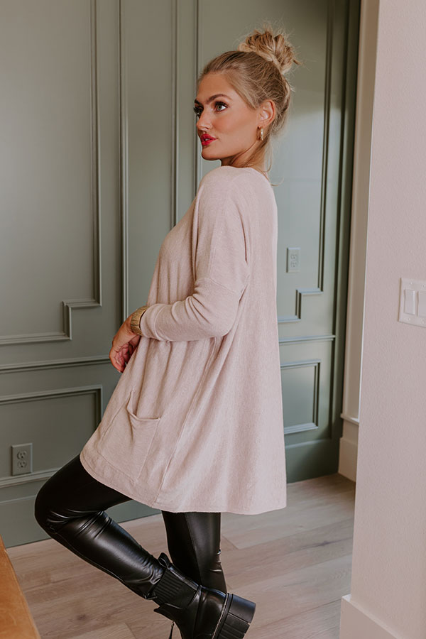 Always Cozy Sweater Top in Birch Image - 3