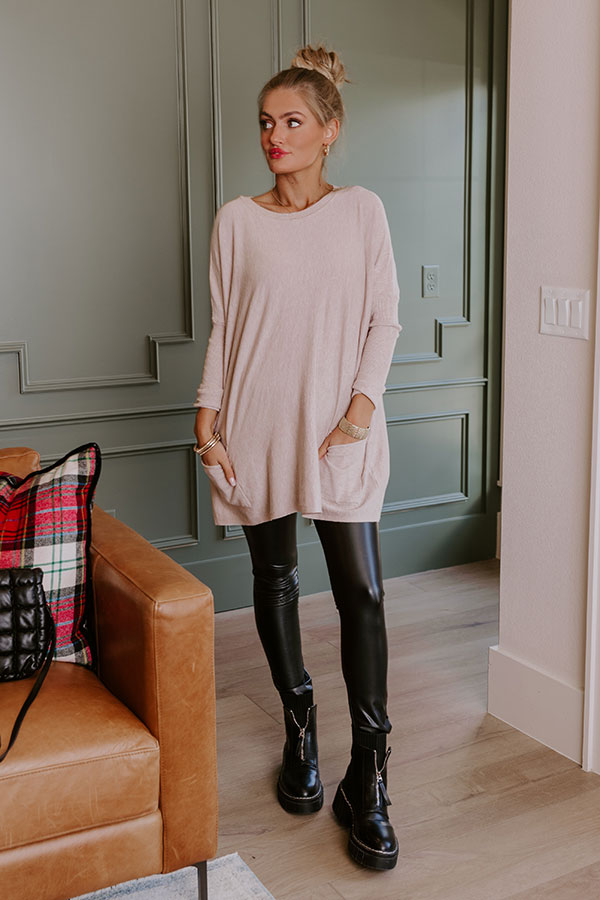 Always Cozy Sweater Top in Birch Image - 1
