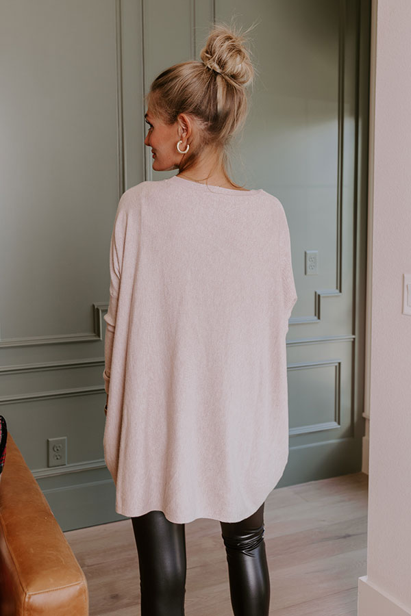 Always Cozy Sweater Top in Birch Image - 4