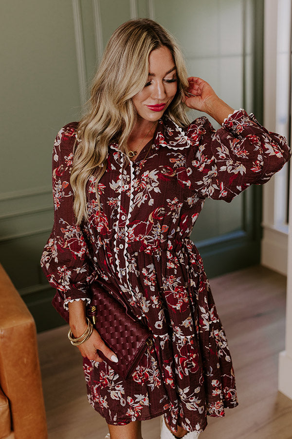 Sweet Moments Floral Mini Dress Image - 2