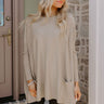 Always Cozy Sweater Top in Taupe Image - 1