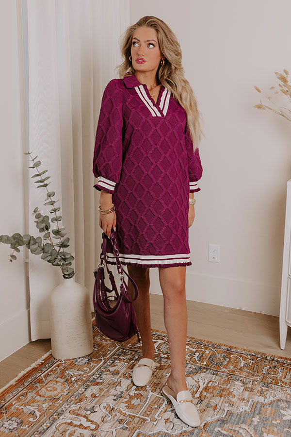 A soft orchid knit mini dress, a must-have for boutique dresses or a sweet Easter dress.