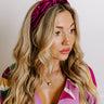 Luxe Lifestyle Velvet Headband in Windsor Wine Image - 1