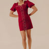 City Skyline Button Down Mini Dress Image - 1