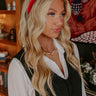 Velvet Dreams Headband in Red Image - 1