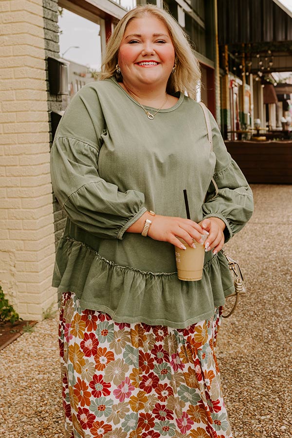 Romance Novel Vintage Wash Top Curves Image - 1