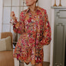 Serene Energy Floral Mini Dress in Mustard Image - 1
