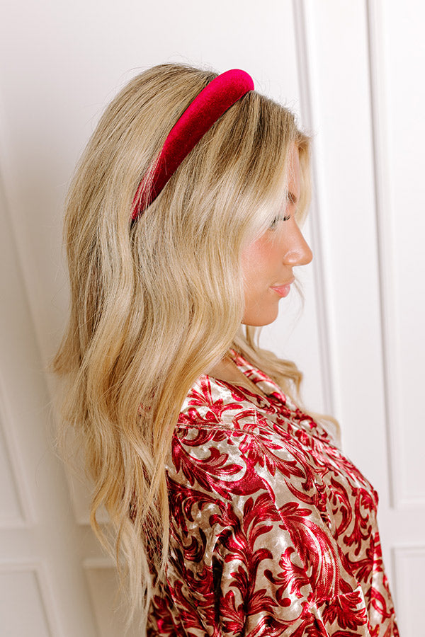 Velvet Dreams Headband in Wine Image - 2