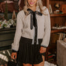 Cozy Cues Cable Knit Sweater Top in Stone Image - 1