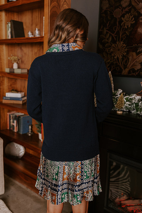 Prep In Your Step Knit Mini Dress Image - 4
