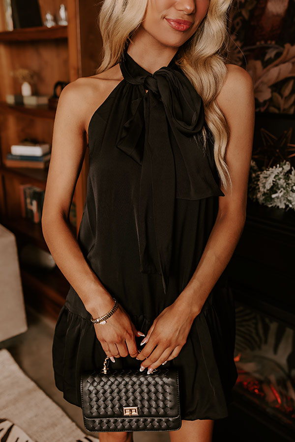 Charming Smile Satin Mini Dress Image - 2