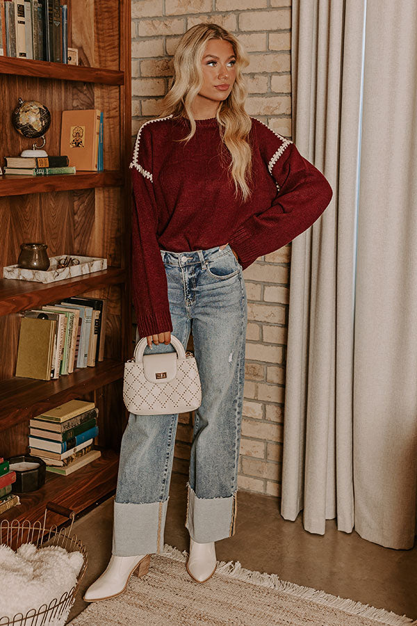 Mindful Matter Embroidered Sweater Image - 2