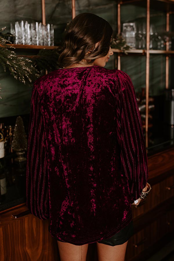 Cheers To This Velvet Top Image - 4