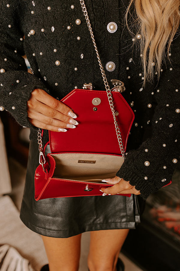 Total Crush Faux Leather Purse in Red Image - 2