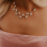 Falling Leaves Cubic Zirconia Necklace Image - 1