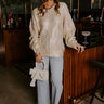 Holiday Glow Cable Knit Metallic Sweater Image - 1