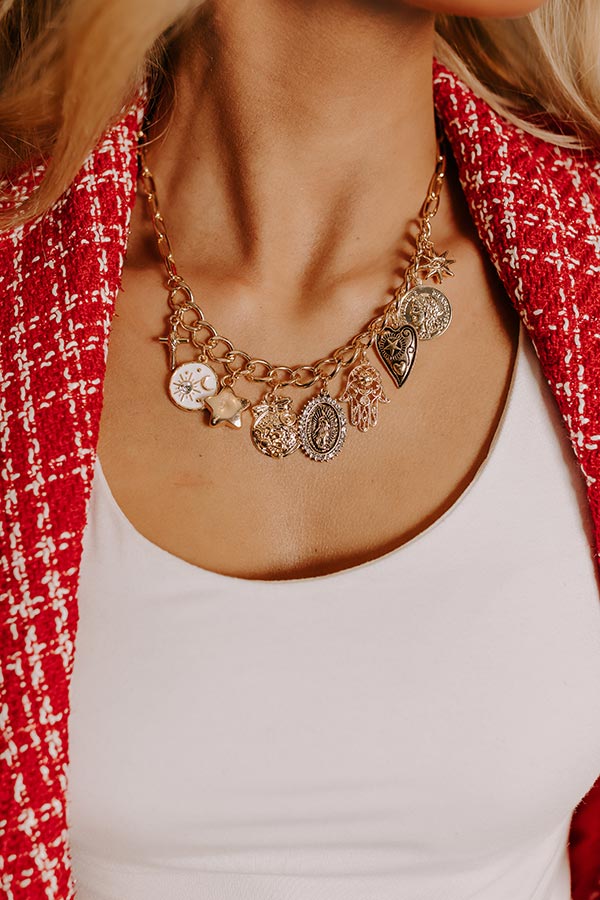 Boho Vibe Charm Necklace Image - 2