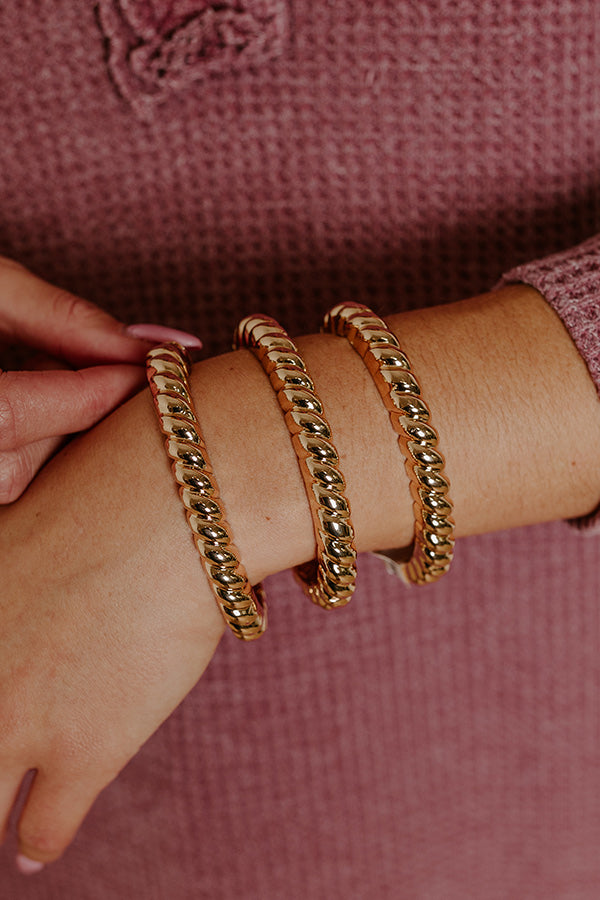 Classy And Chic Cuff Bracelet Set Image - 2