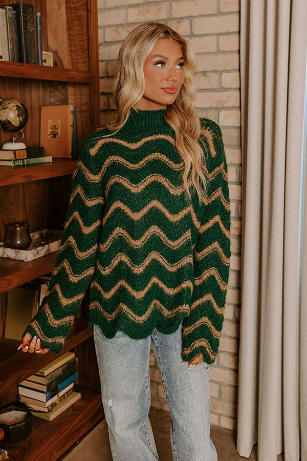 Hot Cider Sippin Pointelle Knit Sweater Image - 2