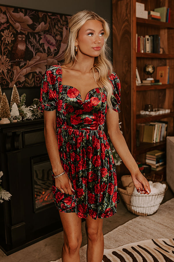 The Final Rose Velvet Mini Dress Image - 3