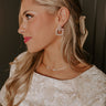 Sparkling Smile Earrings in Gold Image - 1