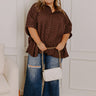 Fit Check Oversized Button Up in Chestnut Curves Image - 1