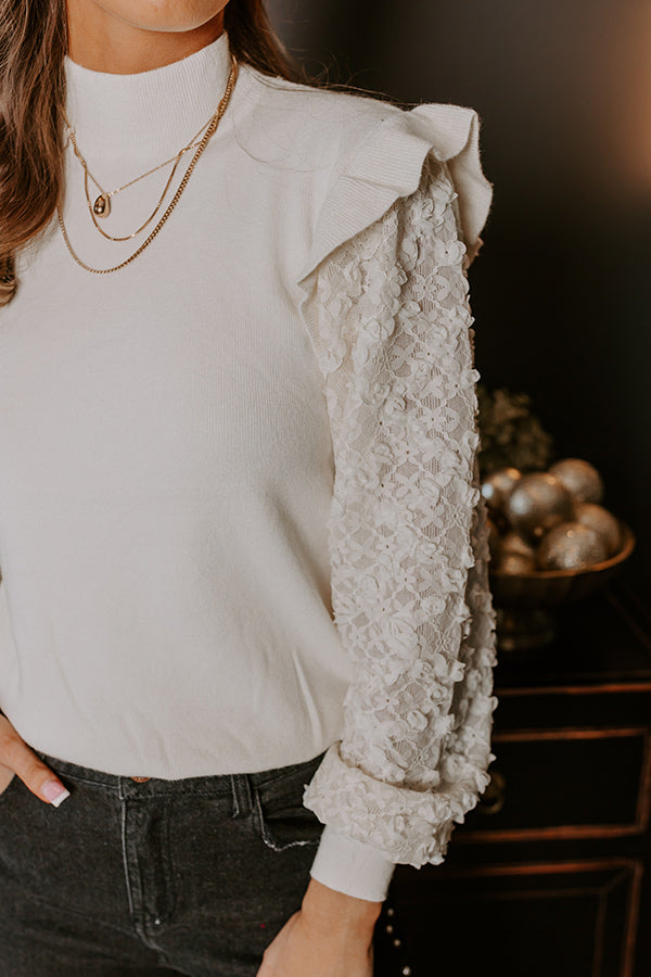 Uptown Girl Knit Top in Ivory Image - 5