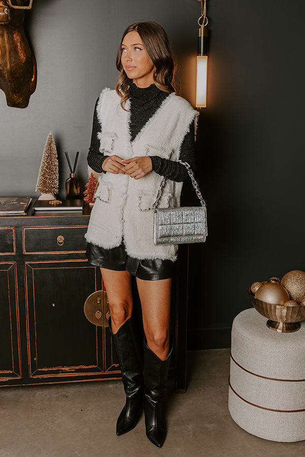 Cozy Mindset Eyelash Knit Vest in Ivory Image - 2