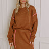Coffee Shop Cutie Knit Sweater in Chocolate Image - 1