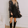 Fell In Love In France Floral Mini Dress Image - 1