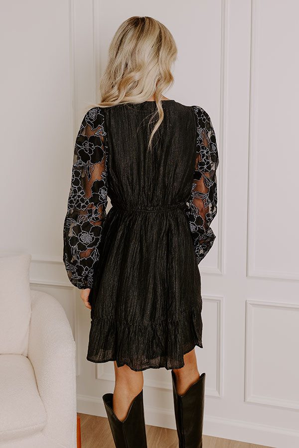 Fell In Love In France Floral Mini Dress Image - 4