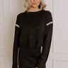 Coffee Shop Cutie Knit Sweater in Black Image - 1