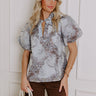 Champagne Sparkle Jacquard Top Image - 1
