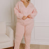 Chic Comfort High Waist Knit Joggers Curves Image - 1