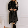 Warm Embrace Plush Coat In Black Image - 1