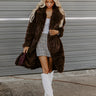 Gala Nights Faux Fur Coat In Chestnut Image - 1