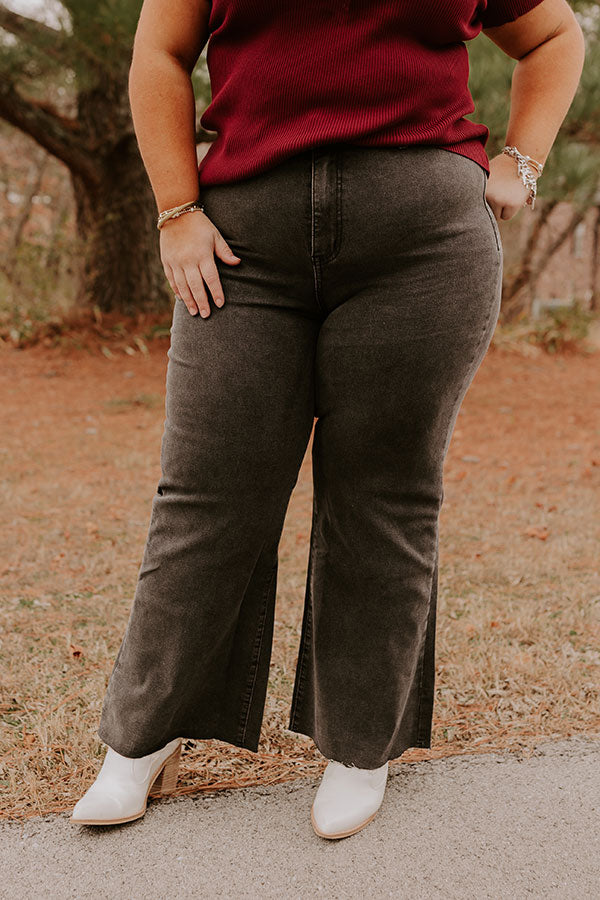 The Adriana High Waist Wide Leg Jean in Vintage Black Curves Image - 2