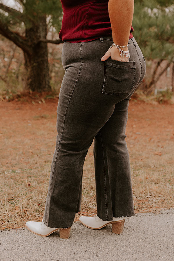 The Adriana High Waist Wide Leg Jean in Vintage Black Curves Image - 3