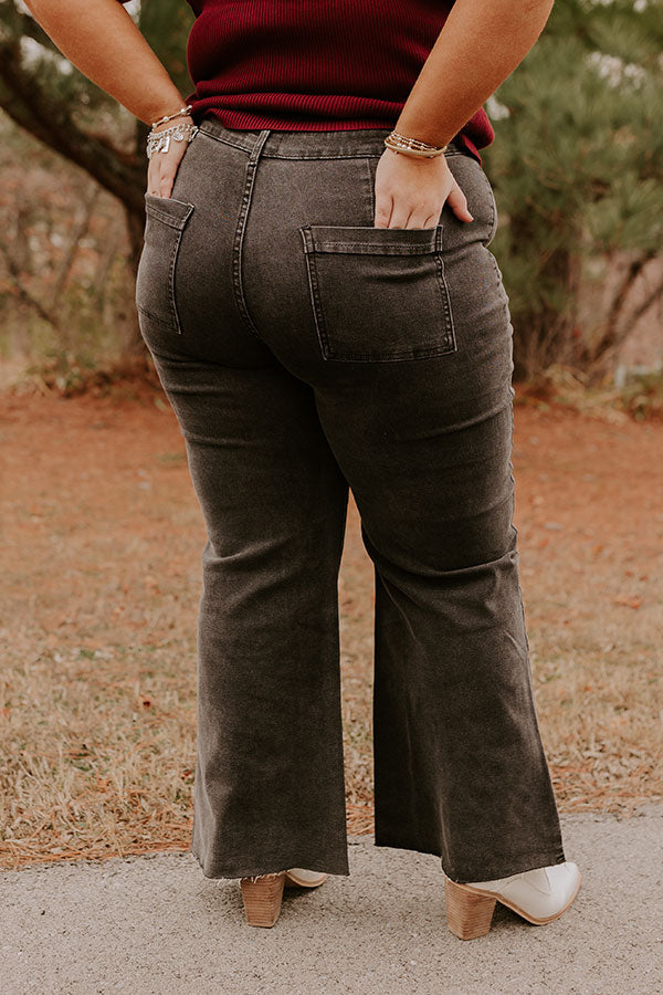 The Adriana High Waist Wide Leg Jean in Vintage Black Curves Image - 4