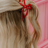 Coquette Cutie Bow Hair Claw Clip in Wine Image - 1