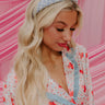 Girl Boss Tweed Headband in Sky Blue Image - 1