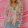 Feeling Flirty Front Tie Knit Top Image - 1