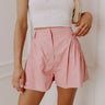 The Juliet High Waist Faux Leather Shorts Image - 1