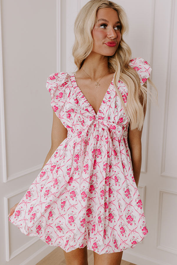 Embracing Love Floral Mini Dress Image - 2