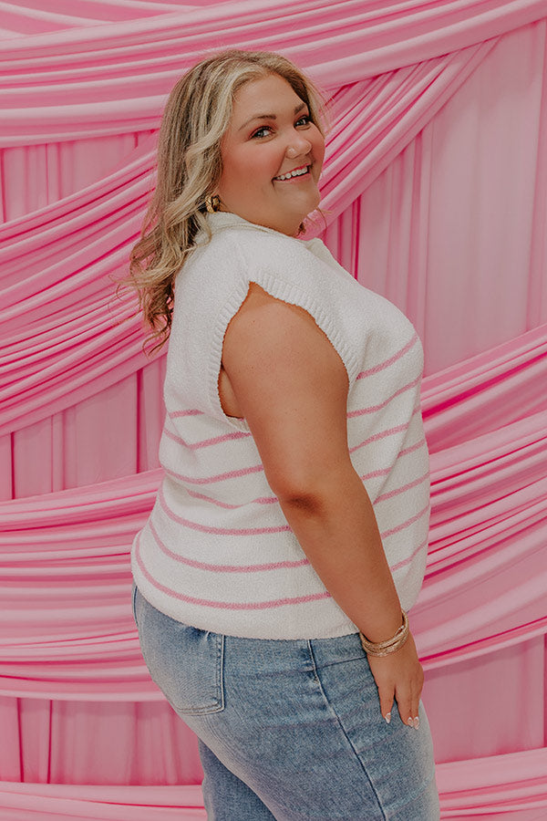 Sweet Treat Stripe Sweater Top Curves Image - 3